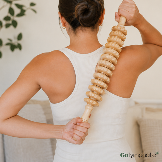 Wooden Lymphatic Massage Roller Stick